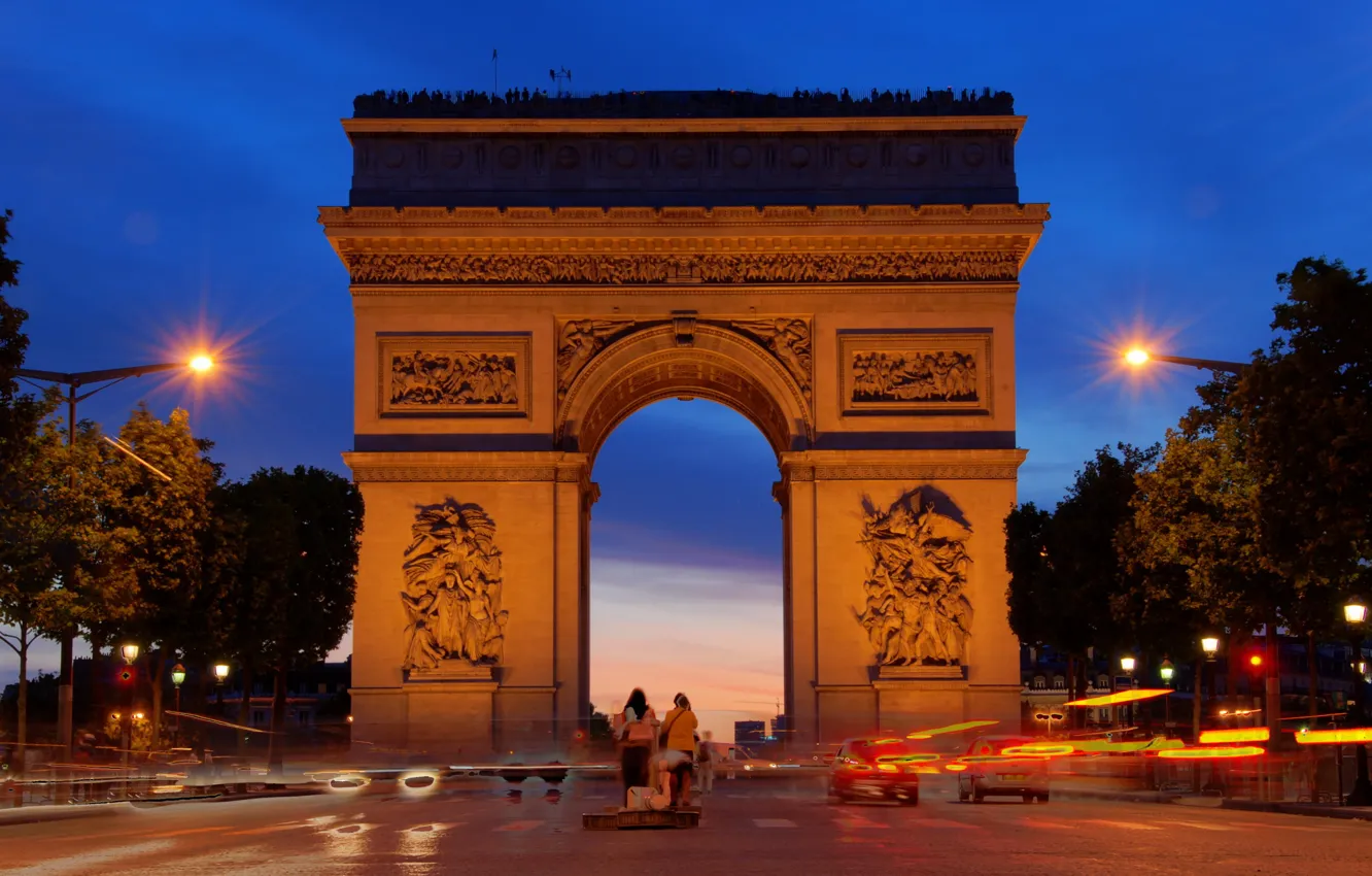 Photo wallpaper Paris, France, Arc De Triomphe