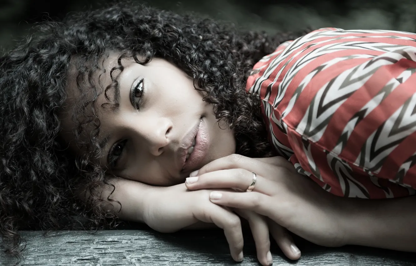 Photo wallpaper look, girl, background