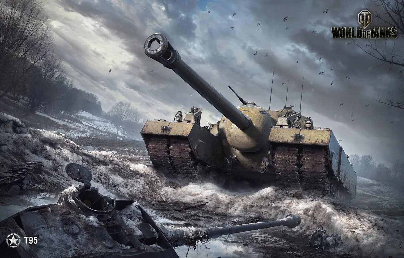 Photo wallpaper WoT, World of Tanks, World Of Tanks, Wargaming Net, T95