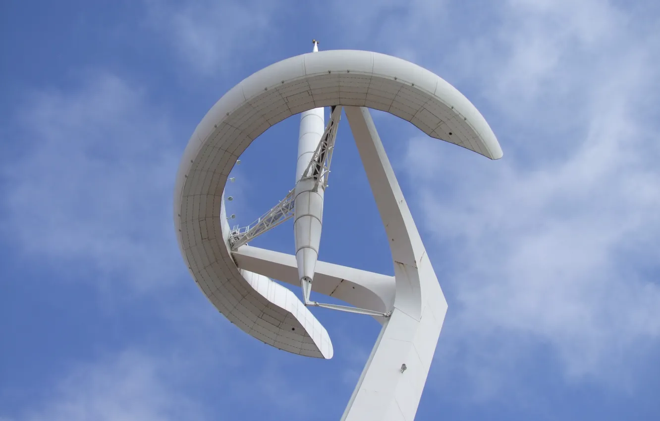 Photo wallpaper Barcelona, Spain, TV tower, Calatrava