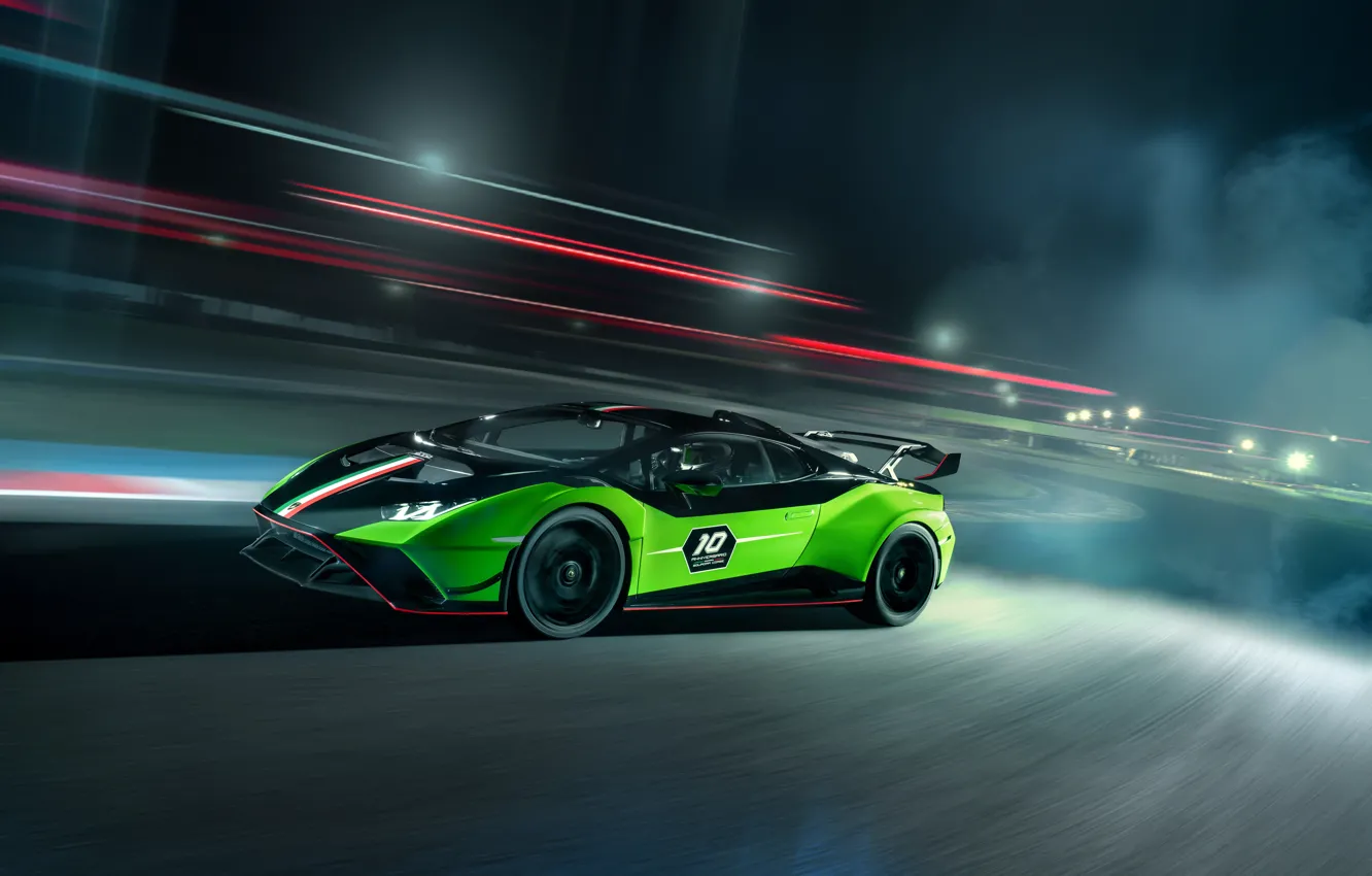 Photo wallpaper car, Lamborghini, drive, Huracan, Lamborghini Huracan STO SC 10 Anniversario