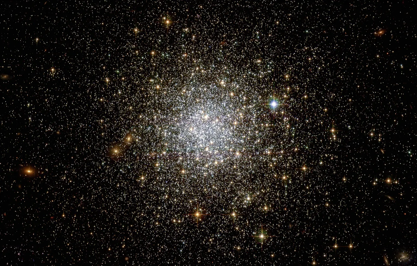 Photo wallpaper Large Magellanic Cloud, RR Lyrae variable stars, NGC 1466, Globular Cluster
