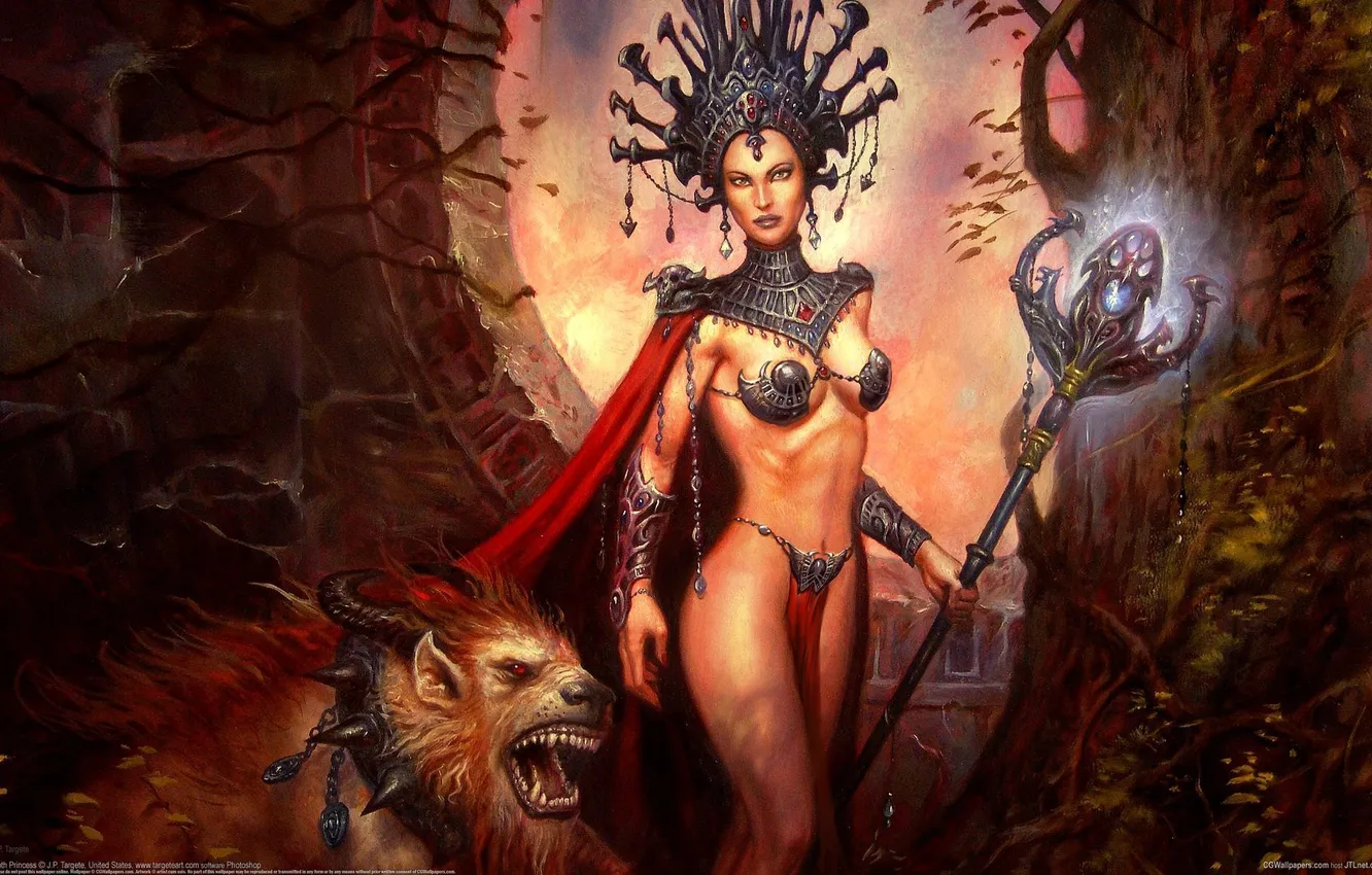 Photo wallpaper girl, Leo, Princess, Goth Princess, JP Targete