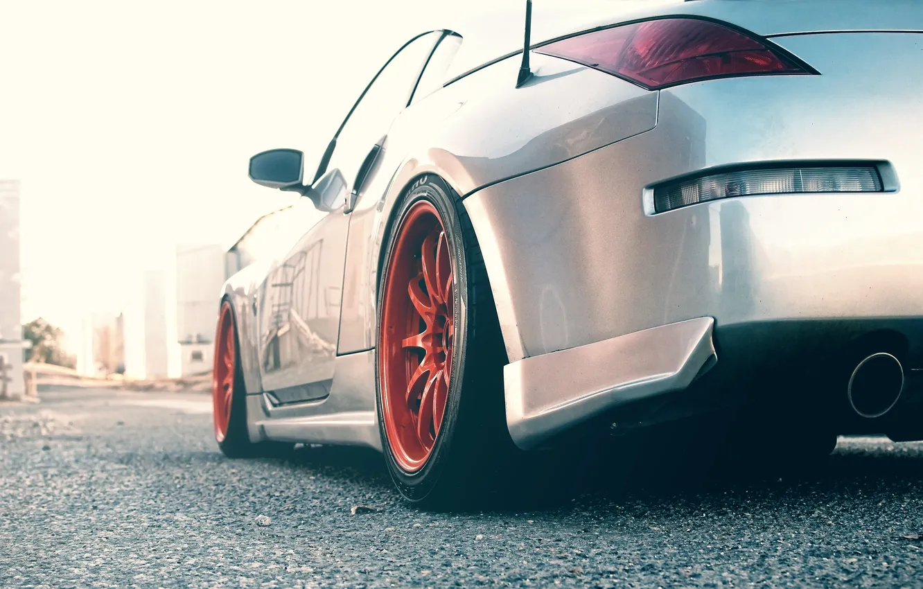 Photo wallpaper road, Nissan, 350z