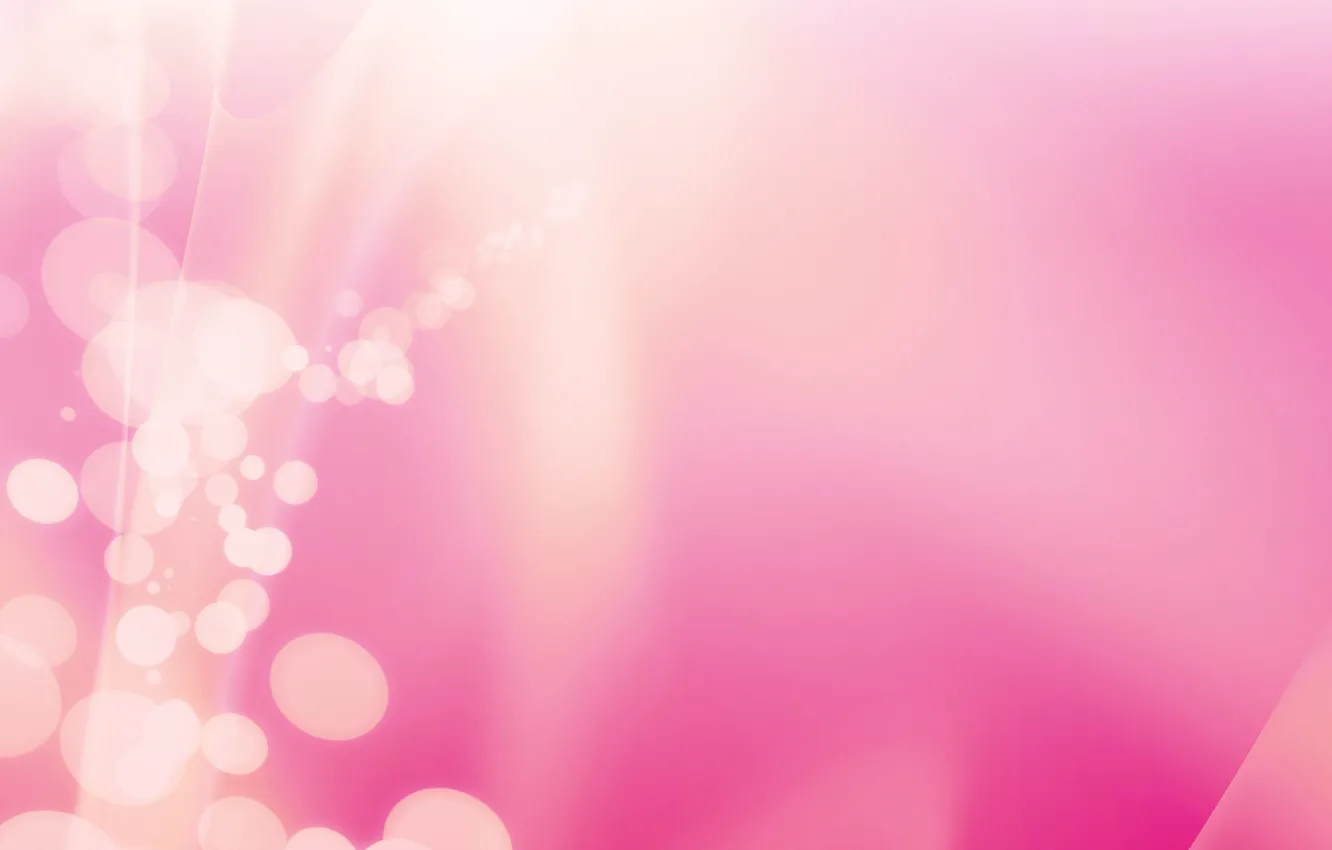 Photo wallpaper glare, pink, bokeh