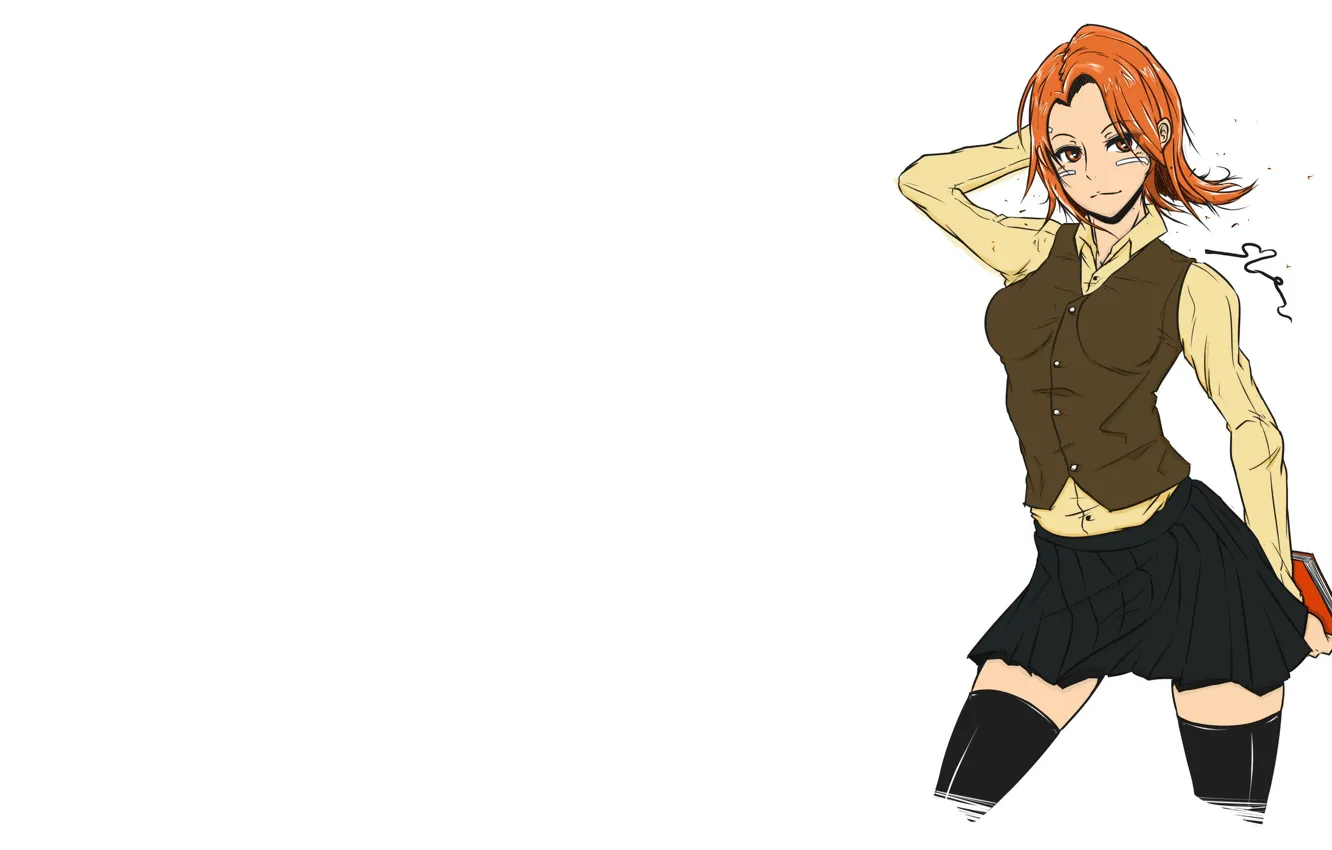 Photo wallpaper girl, anime, art, book, red hair, Dota 2, Lina, Lina the Slayer