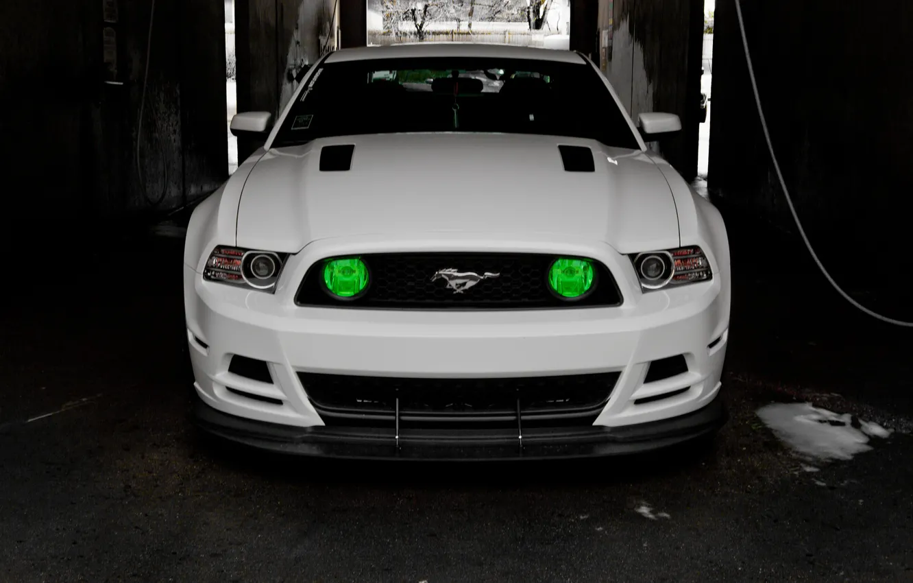 Photo wallpaper Mustang, Ford, GT500, Mustang, Ford, 5.0, white. before