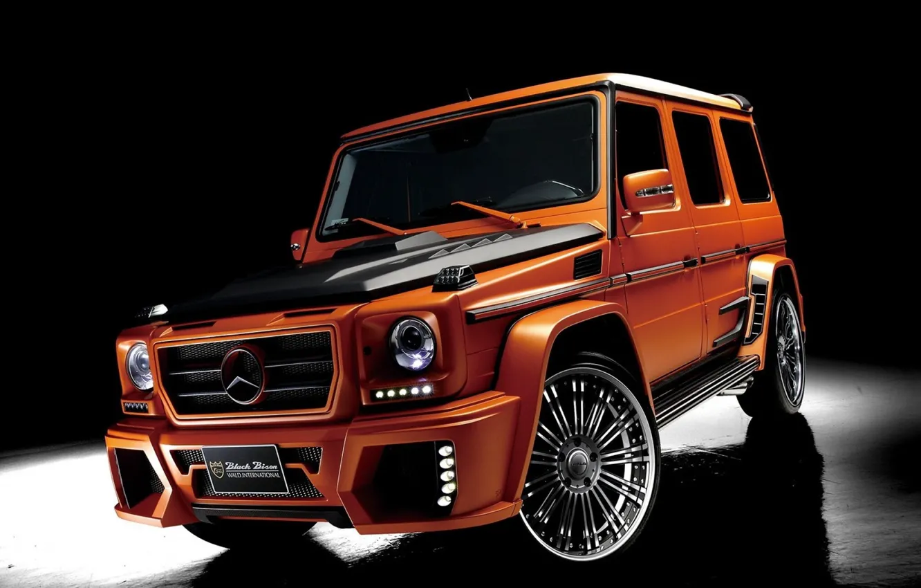 Photo wallpaper Orange, Tuning, G-Class, W463, Black Bison Edition, Mercedes - Benz