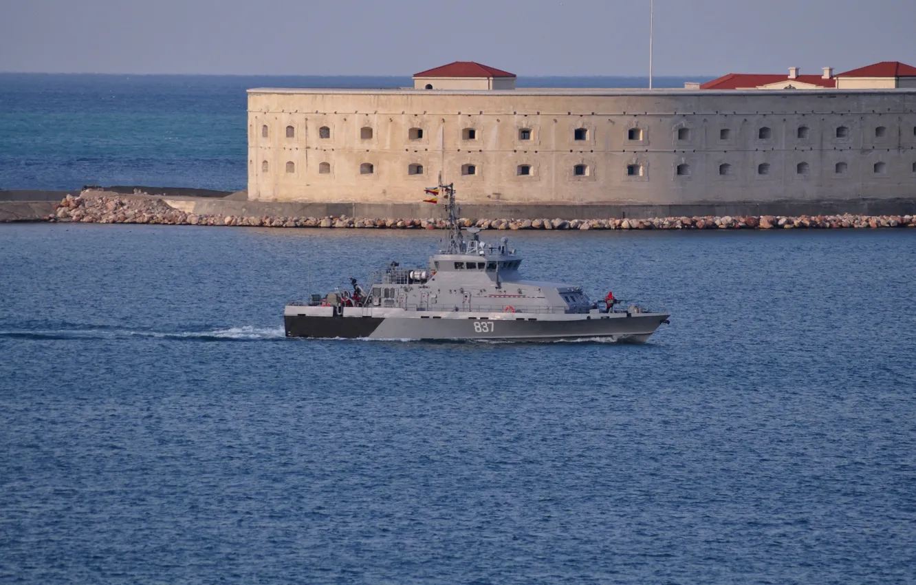 Photo wallpaper boat, Navy, The black sea, Sevastopol, &ampquot;Rook&ampquot;, anti-sabotage