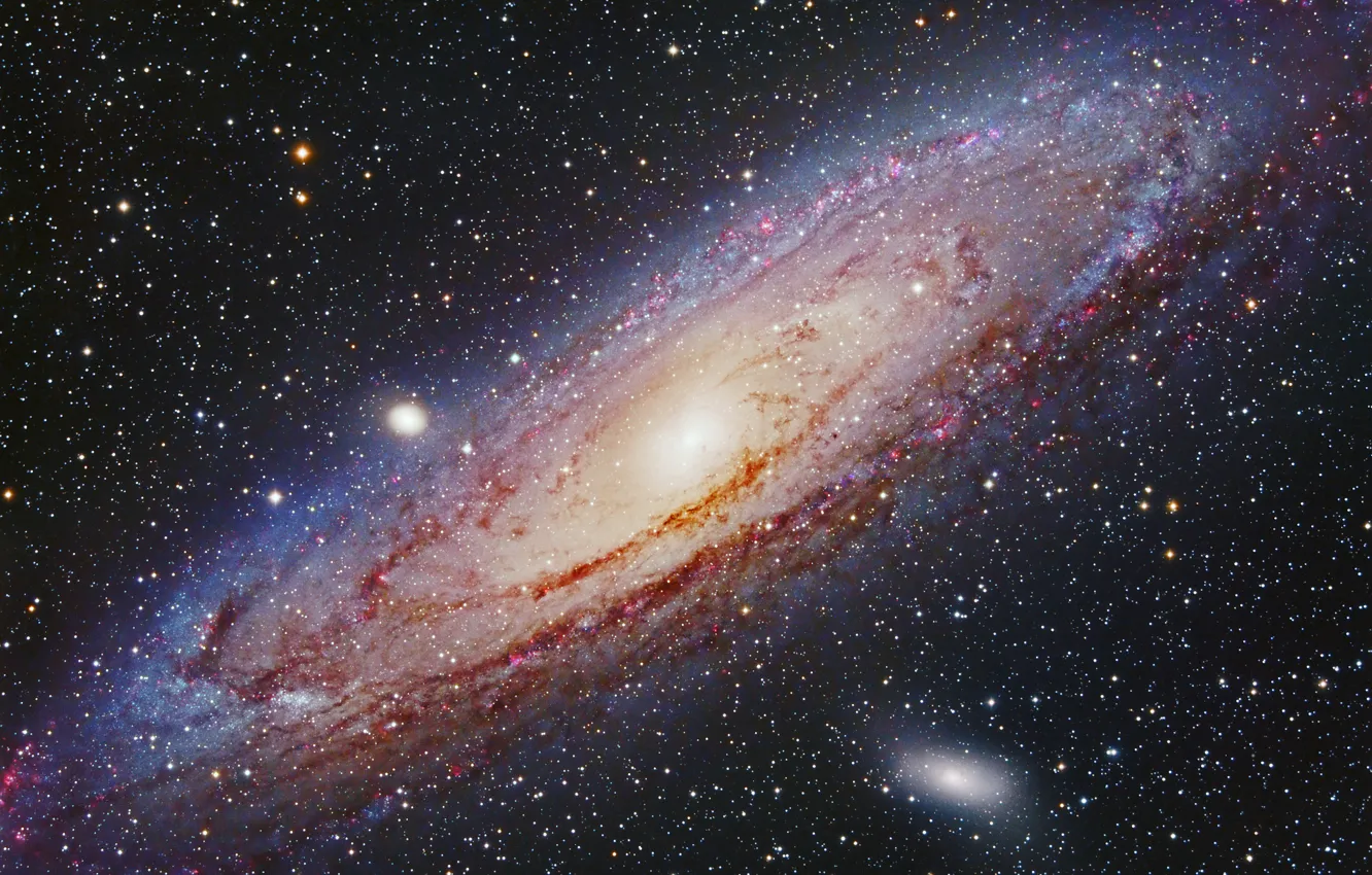 Photo wallpaper space, stars, galaxy, M31