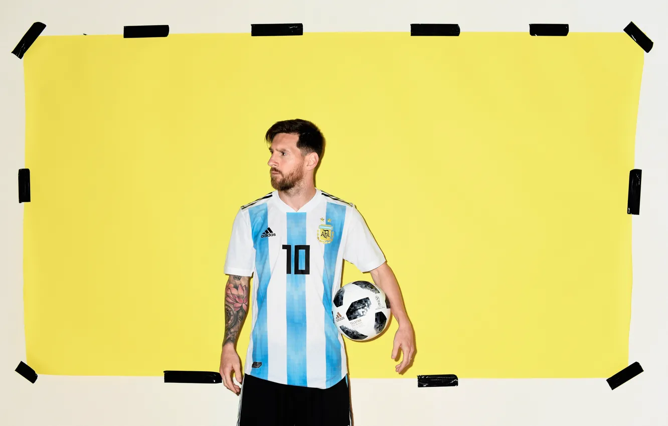 Photo wallpaper football, player, Lionel Messi, Lionel Messi, FIFA World Cup 2018, Russia 2018