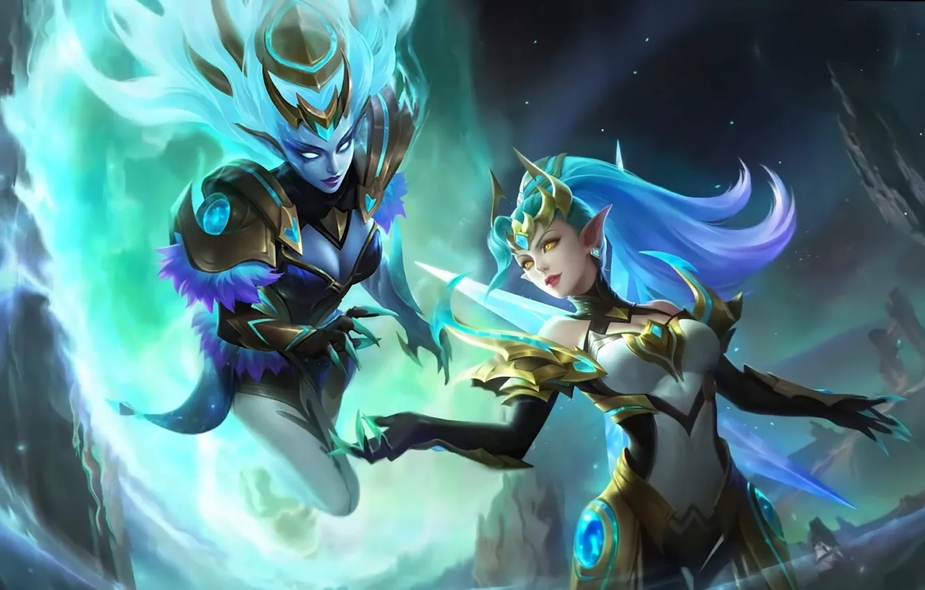 Photo wallpaper Karina, Gemini, Selena, Bang Bang, Mobile Legends, mobile legends, Mobile Legends