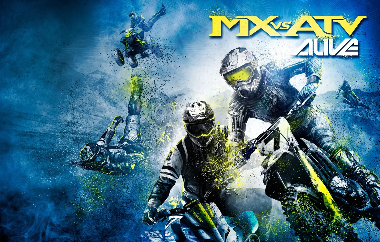 Photo wallpaper race, Moto, ATV, MX vs ATV Alive