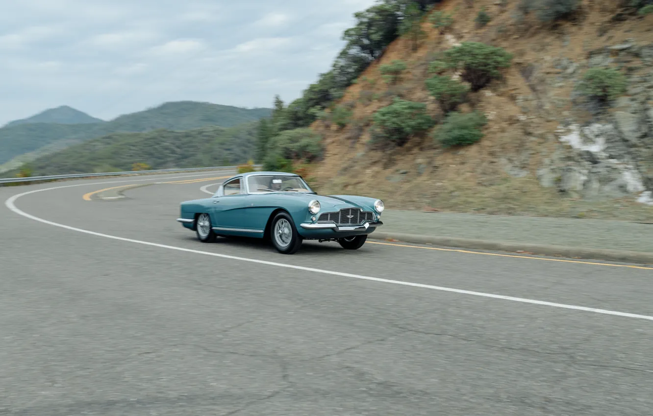 Photo wallpaper Bertone, DB2, Aston Martin DB2/4 Coupe by Bertone, car, road, 1954