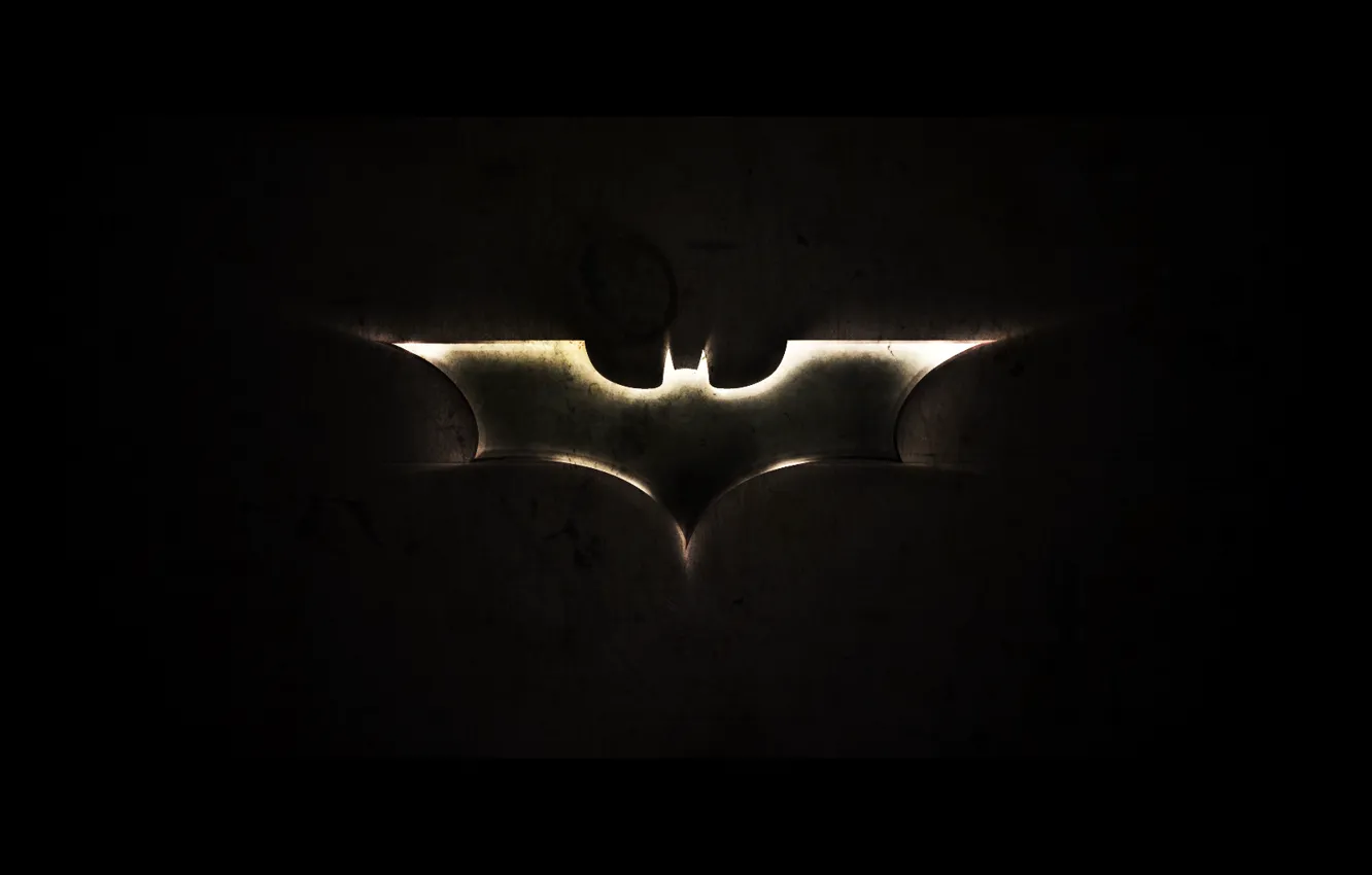 Photo wallpaper batman, black, logo, Batman