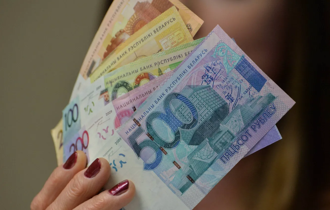 Photo wallpaper money, rubles, Belarus