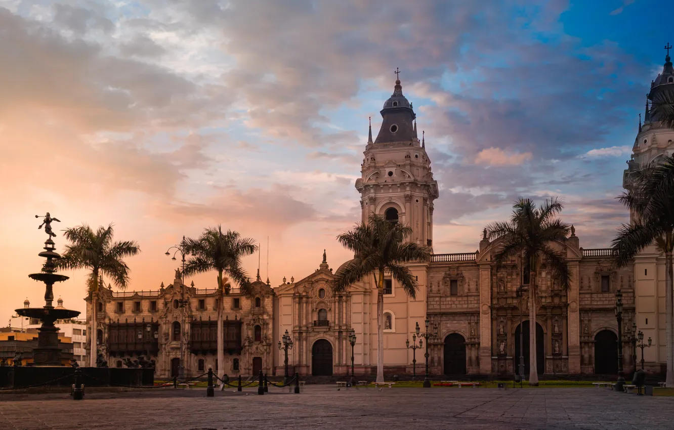 Photo wallpaper america, South, Peru, history, Town, colonial, historical centre