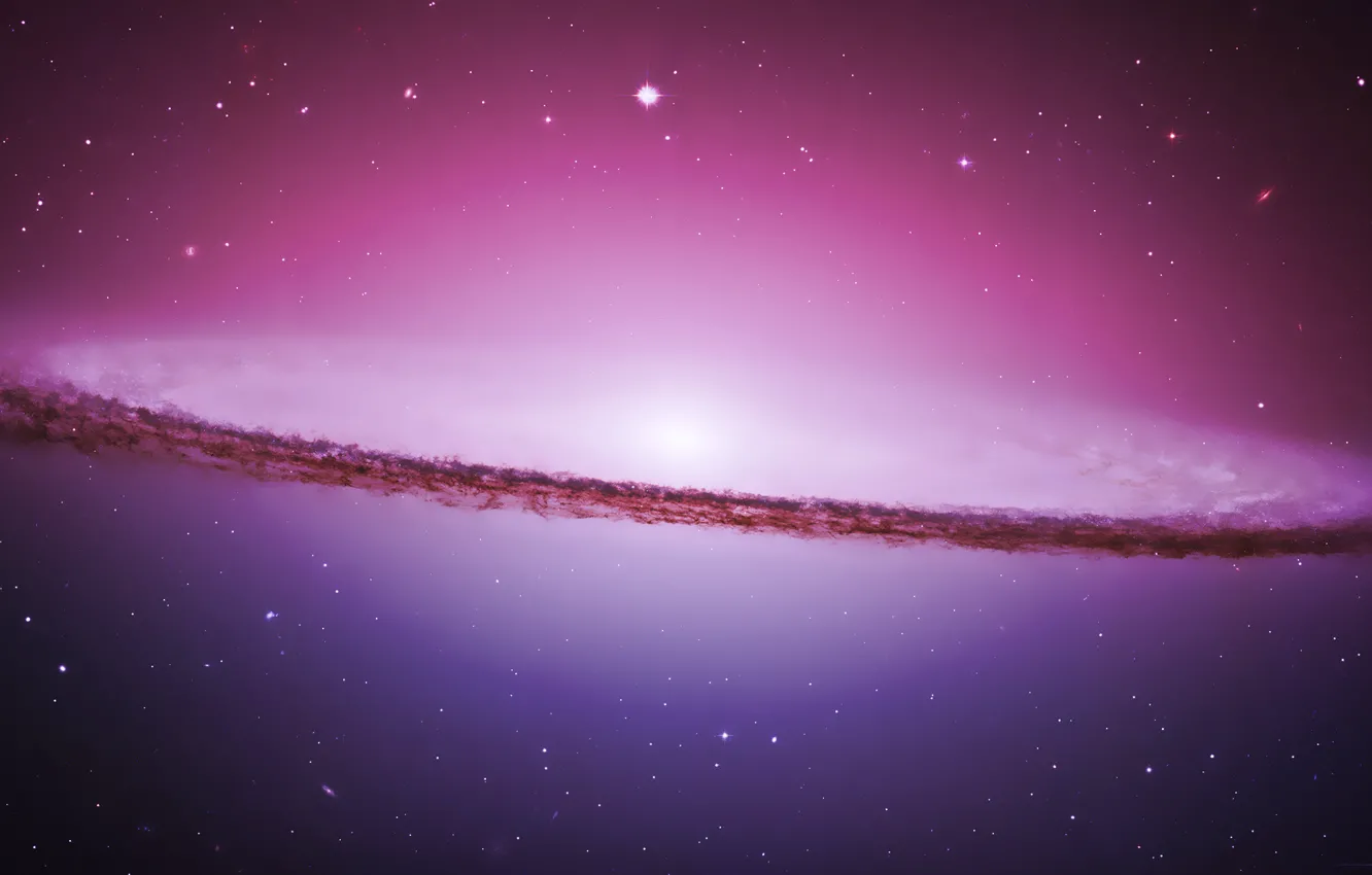 Photo wallpaper purple, space, galaxy