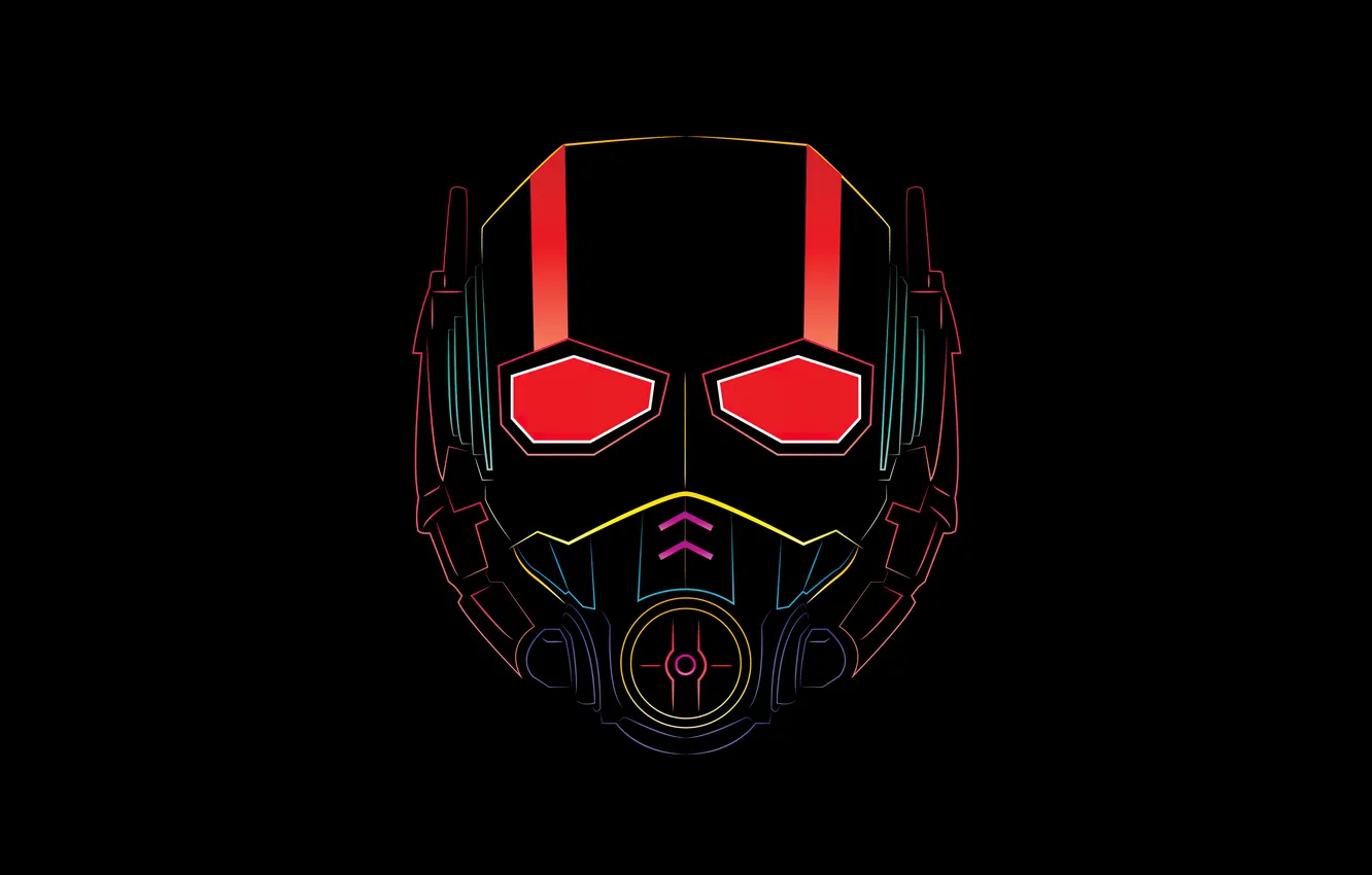 Photo wallpaper Minimal, Ant-Man, Simple, Marvel Superheroes, Minimal art