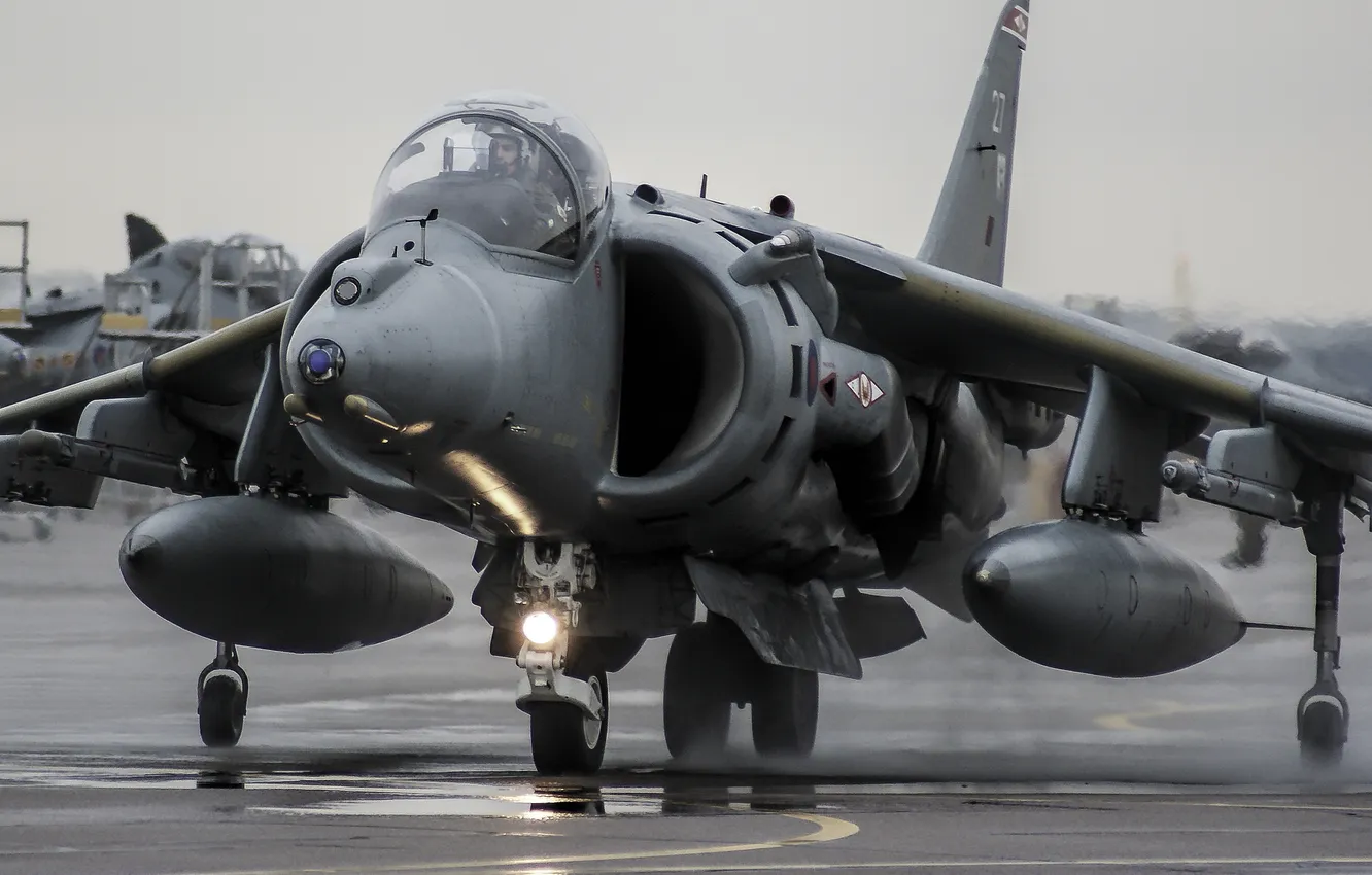 Photo wallpaper attack, Harrier II, AV-8B, "Harrier" II