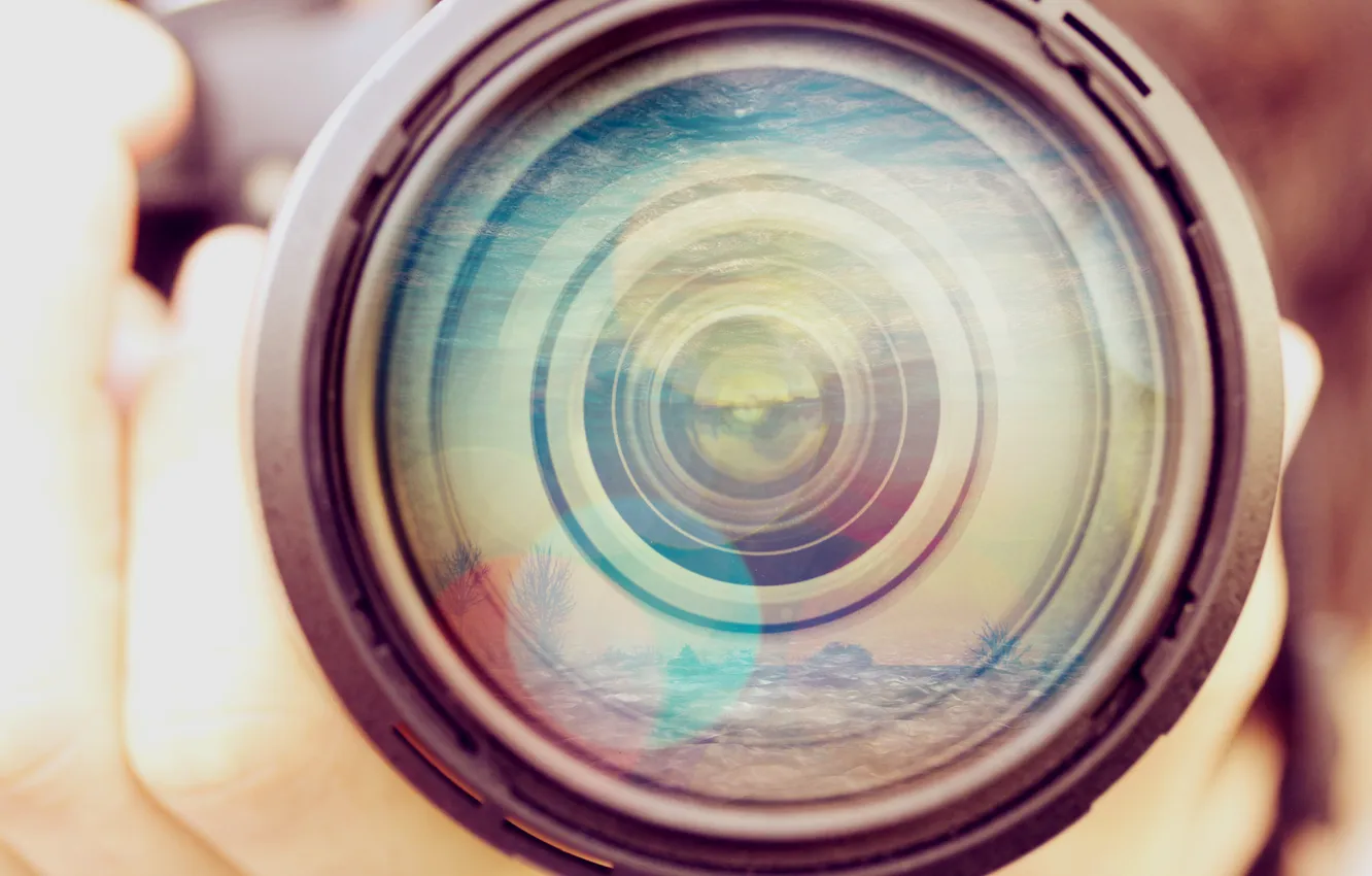 Photo wallpaper camera, the camera, lens