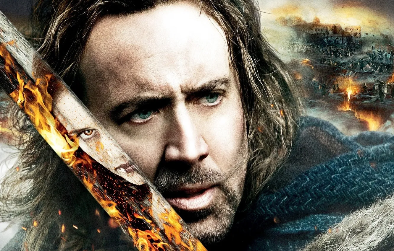 Photo wallpaper sword, season of the witch, Nicolas cage, season-of-the-witch