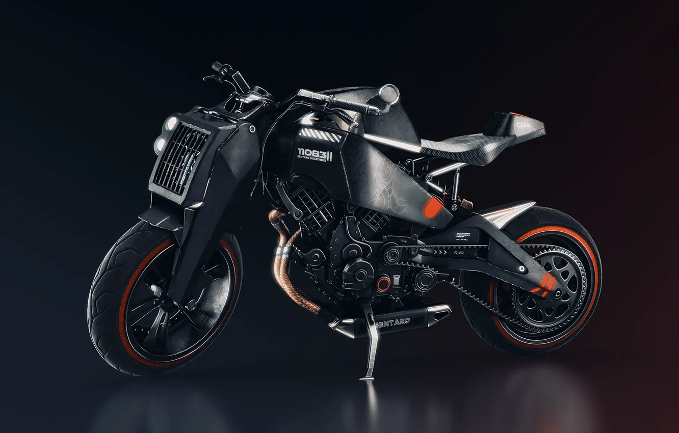 Photo wallpaper design, transport, motorcycle, sentaro, Exit Through The Vault