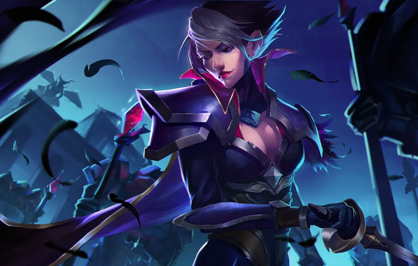 Photo wallpaper girl, art, League of Legends, Fiora