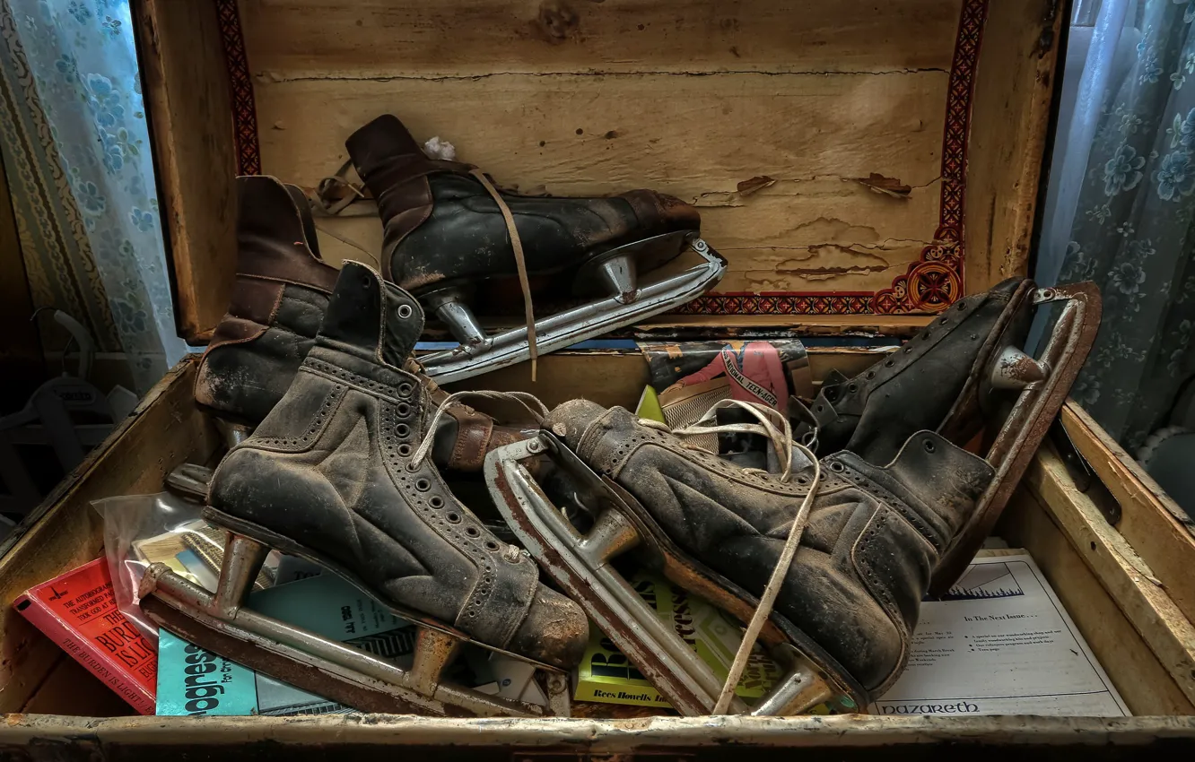 Photo wallpaper background, sport, skates