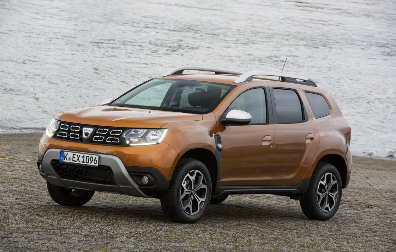 Photo wallpaper Renault, on the shore, crossover, SUV, Duster, Dacia