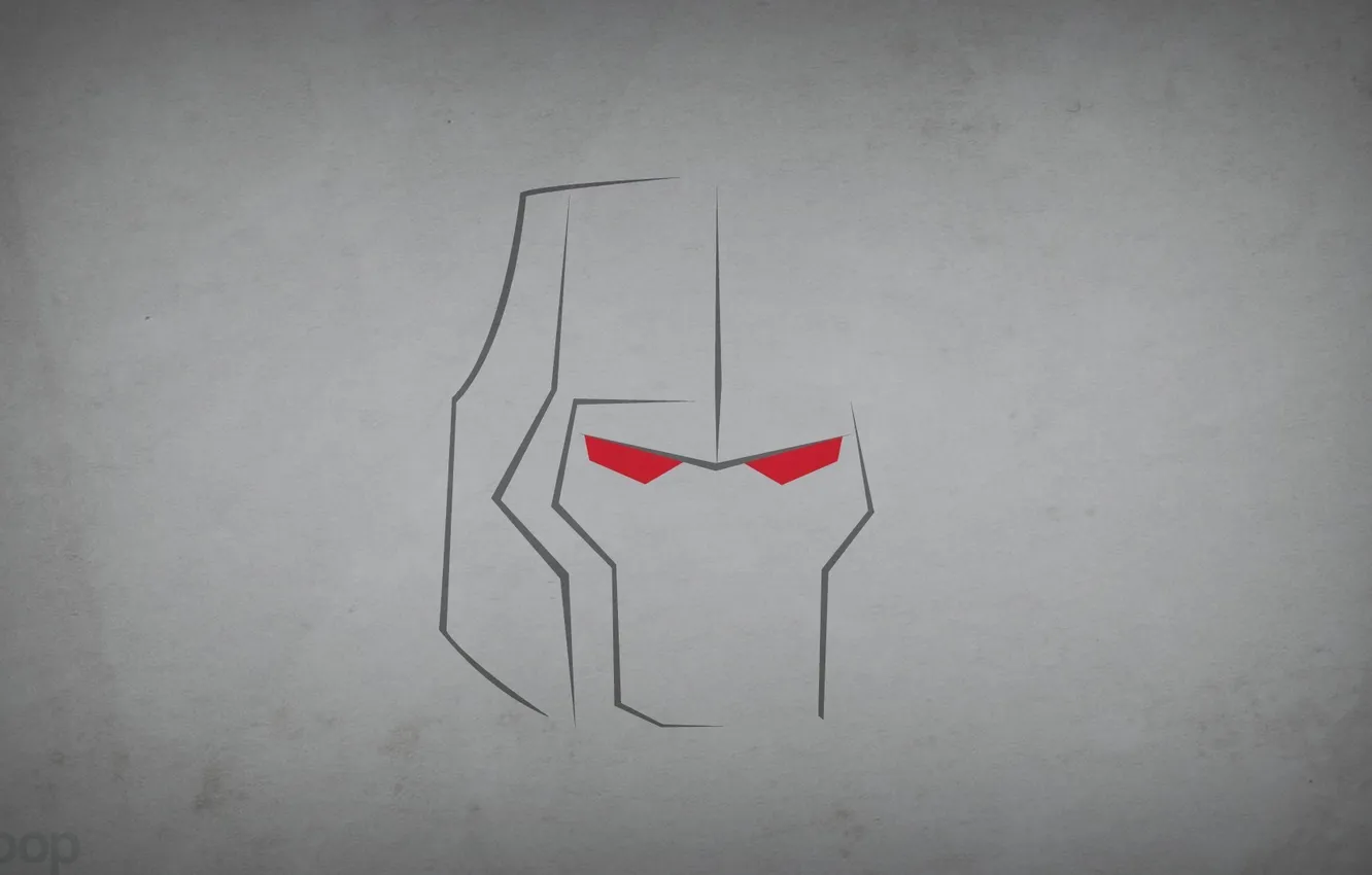 Photo wallpaper minimalism, Transformers, Megatron, Transformers, Megatron, blo0p