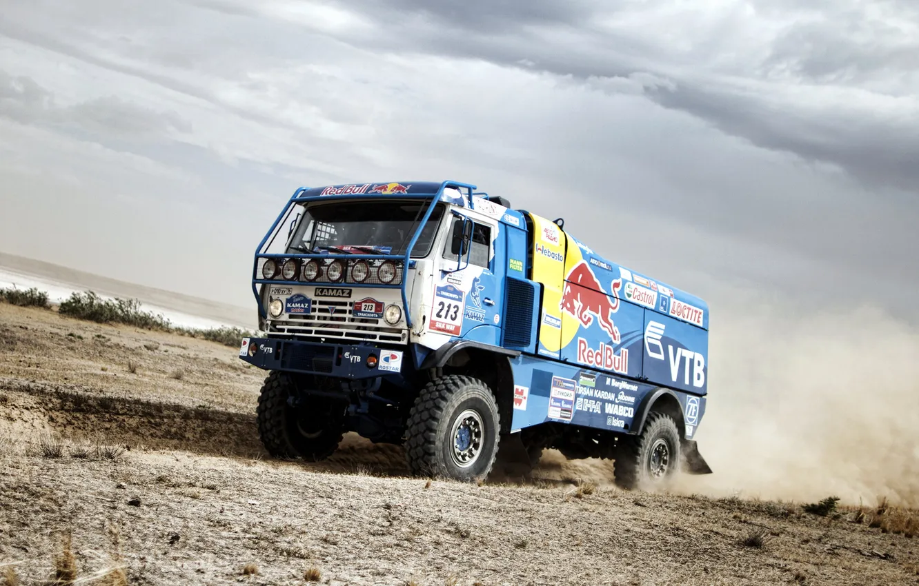 Photo wallpaper desert, KAMAZ-master, Dakar, KAMAZ, 4326-9 VK