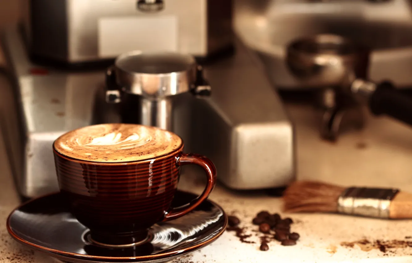 Photo wallpaper coffee, Cup, drink, aroma, grain, Coffee