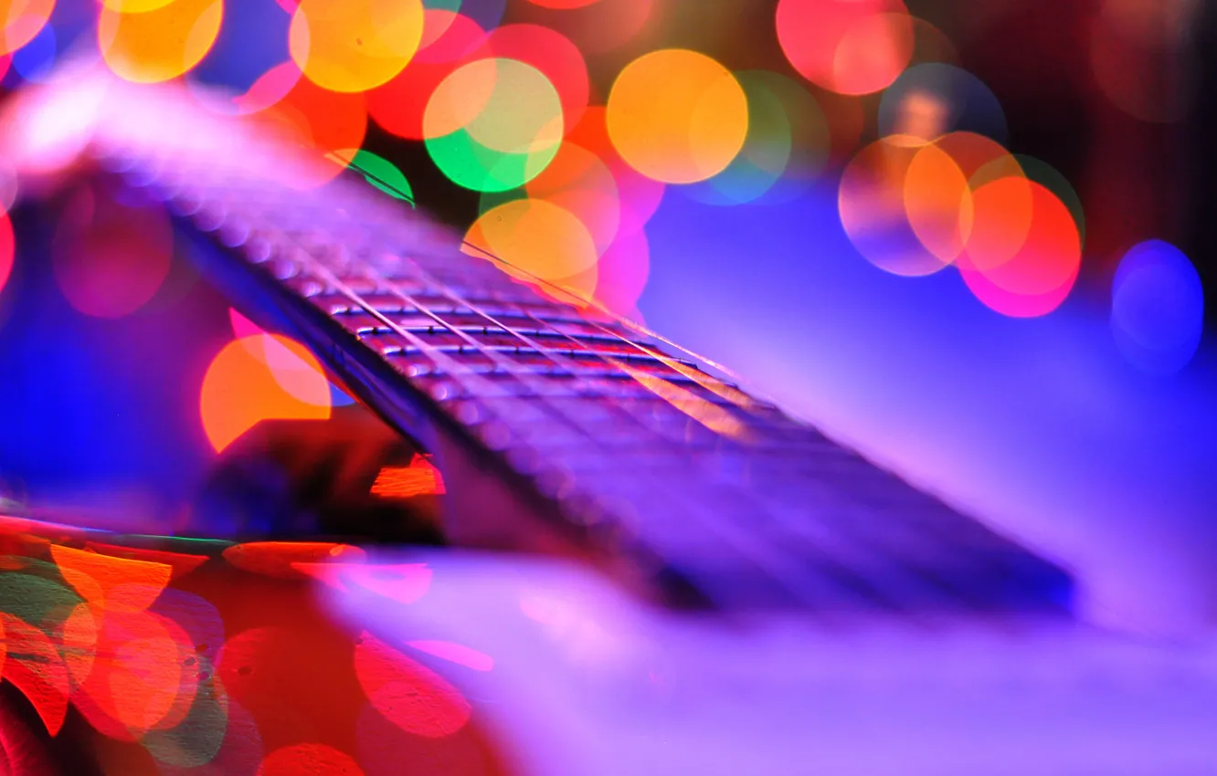 Photo wallpaper guitar, strings, tool, Grif