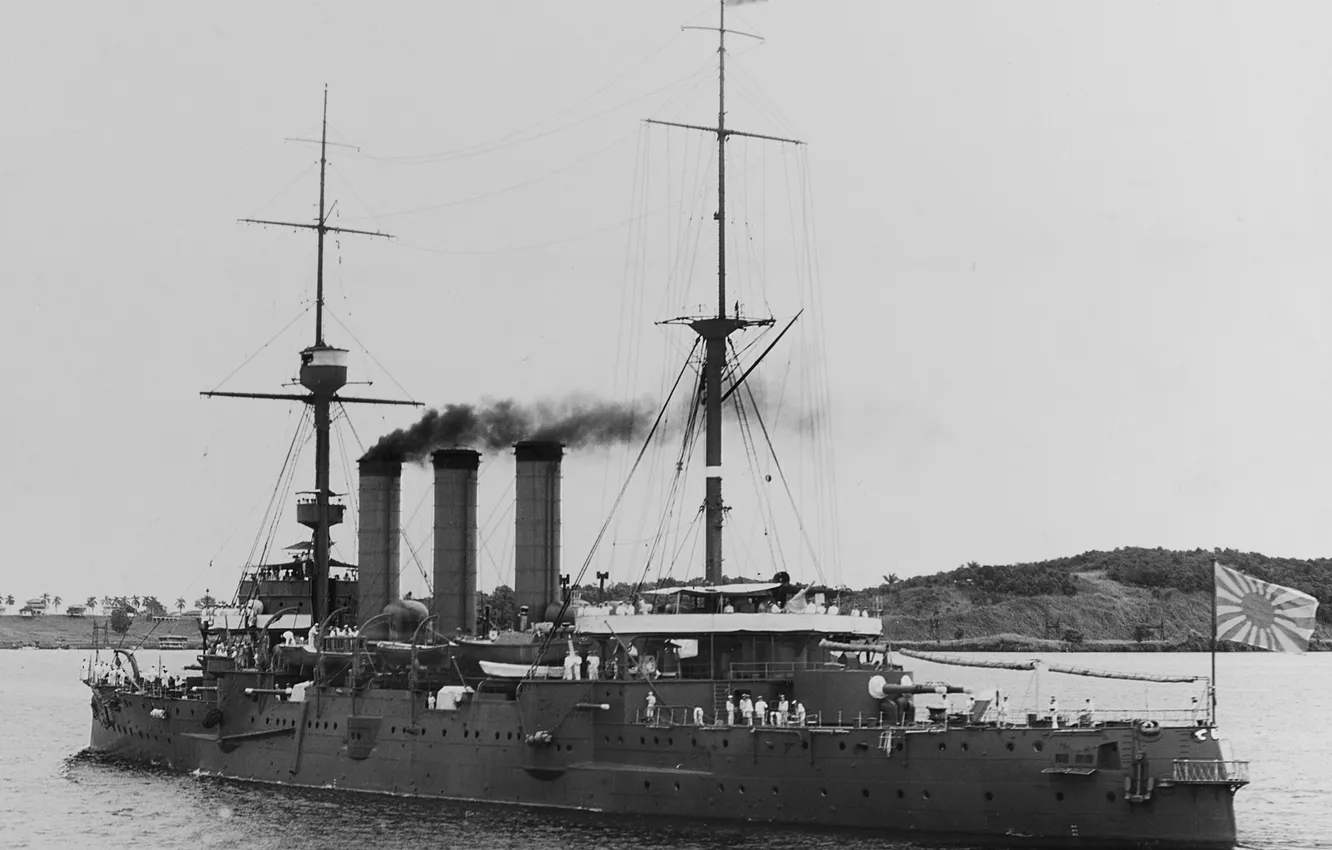 Photo wallpaper Japan, 1936, armored cruiser, Iwate