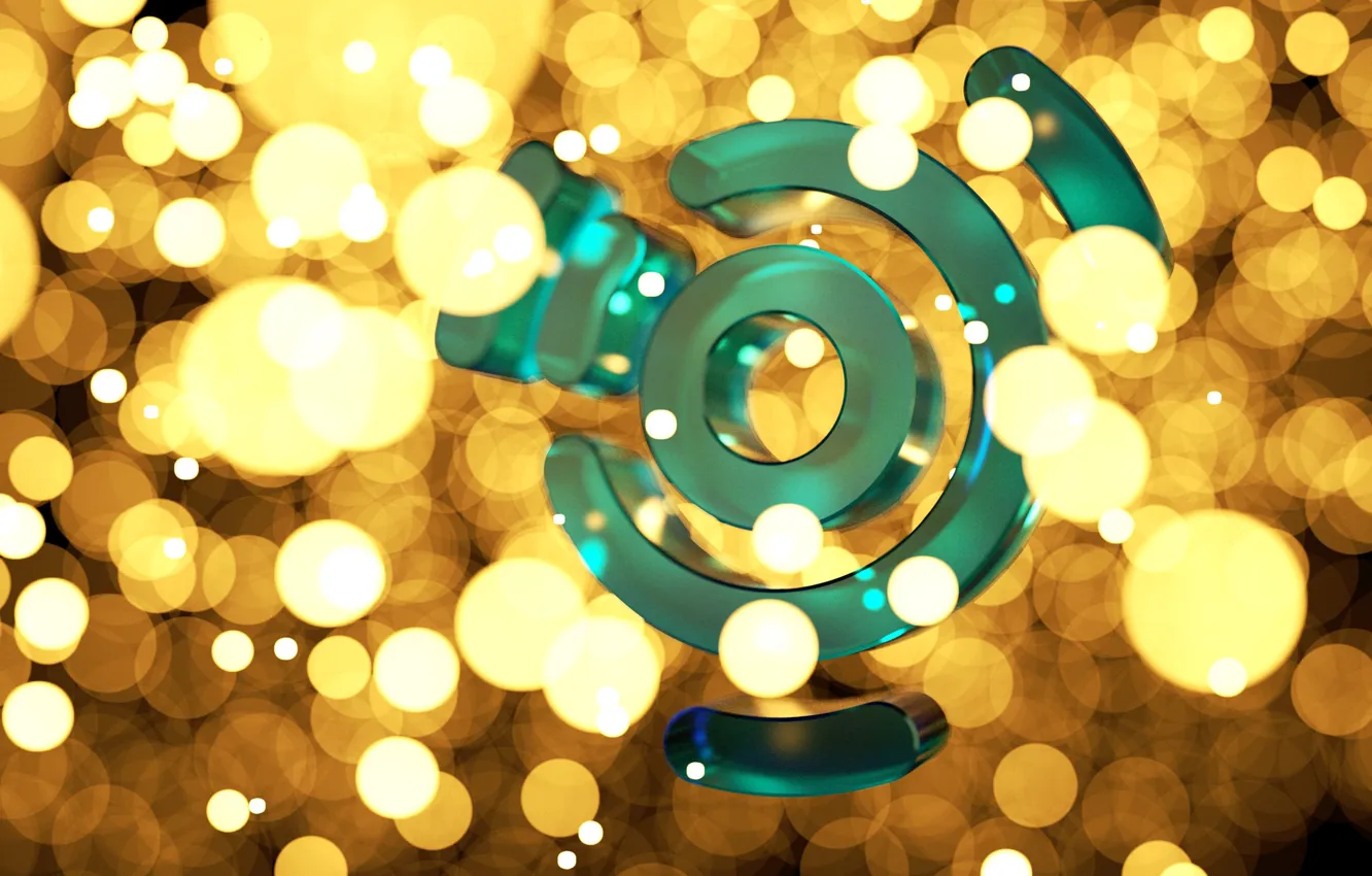 Photo wallpaper circles, ubuntu, Studio III