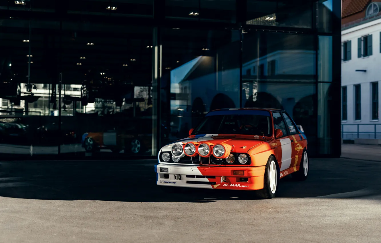 Photo wallpaper BMW, front, E30, M3, M3 Rally