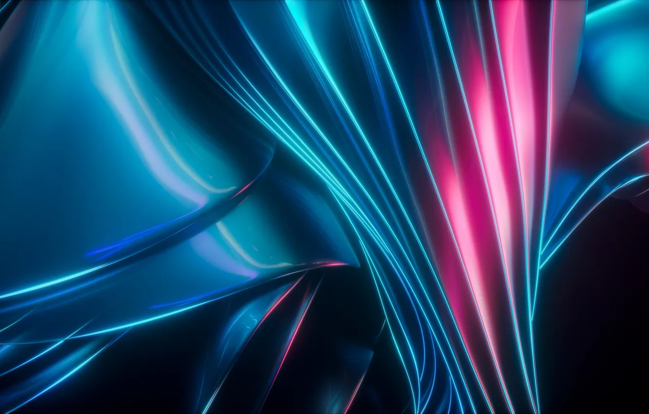 Photo wallpaper blue, abstract, pink, blue, pink, abstract, futuristic, futuristic