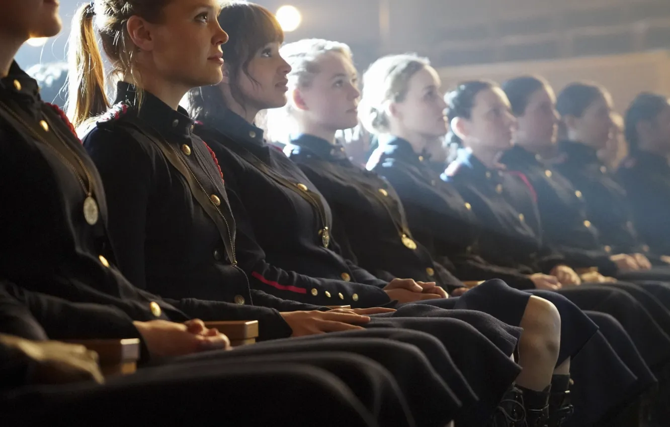 Photo wallpaper soldiers, witch, sitting, military uniform, meeting, Abigail Bellweather, Motherland: Fort Salem, Homeland: Fort Salem