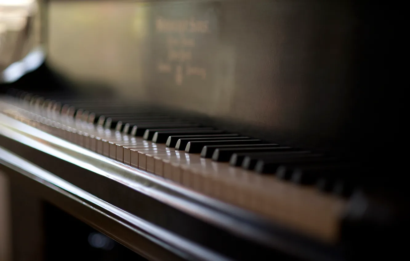 Photo wallpaper keys, piano, piano keys