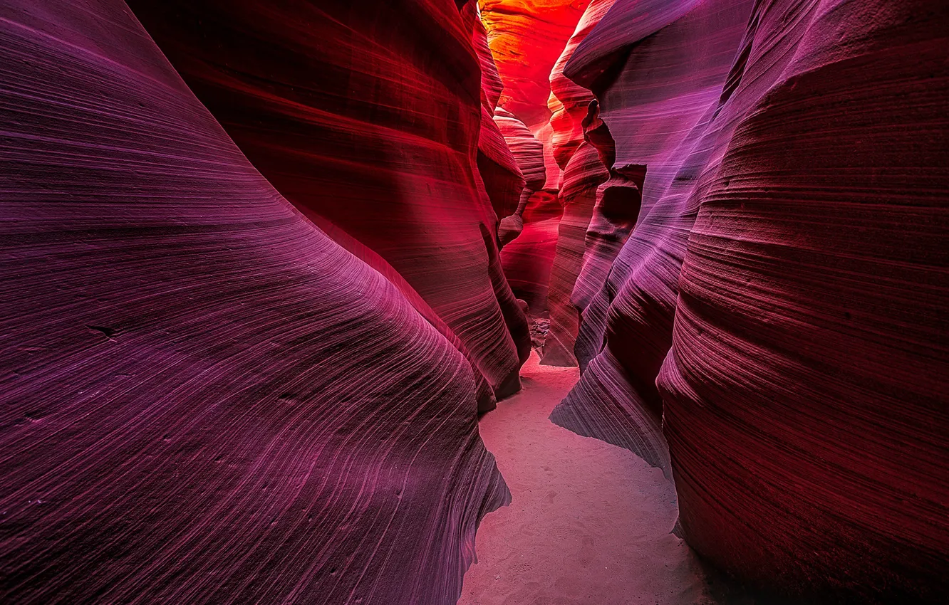 Photo wallpaper AZ, gorge, USA, antelope canyon