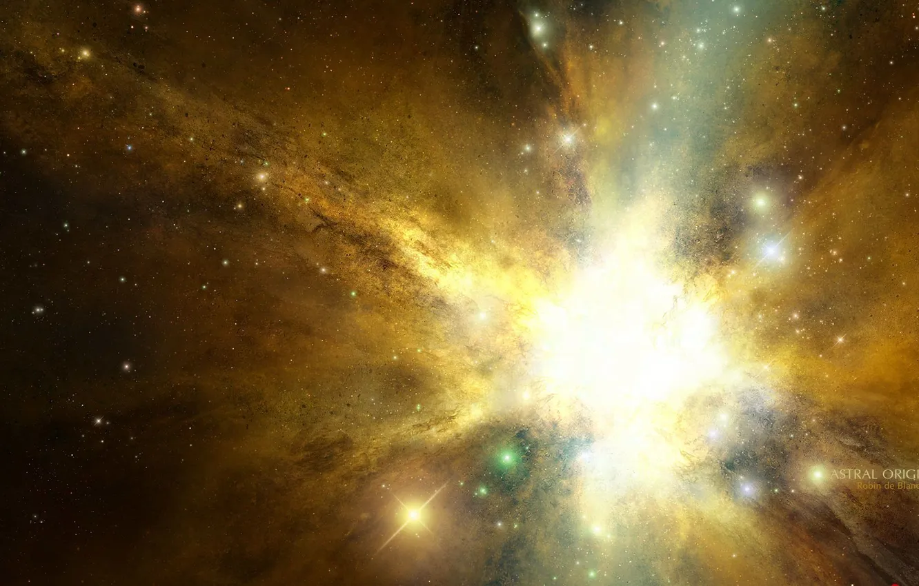 Photo wallpaper space, stars, nebula