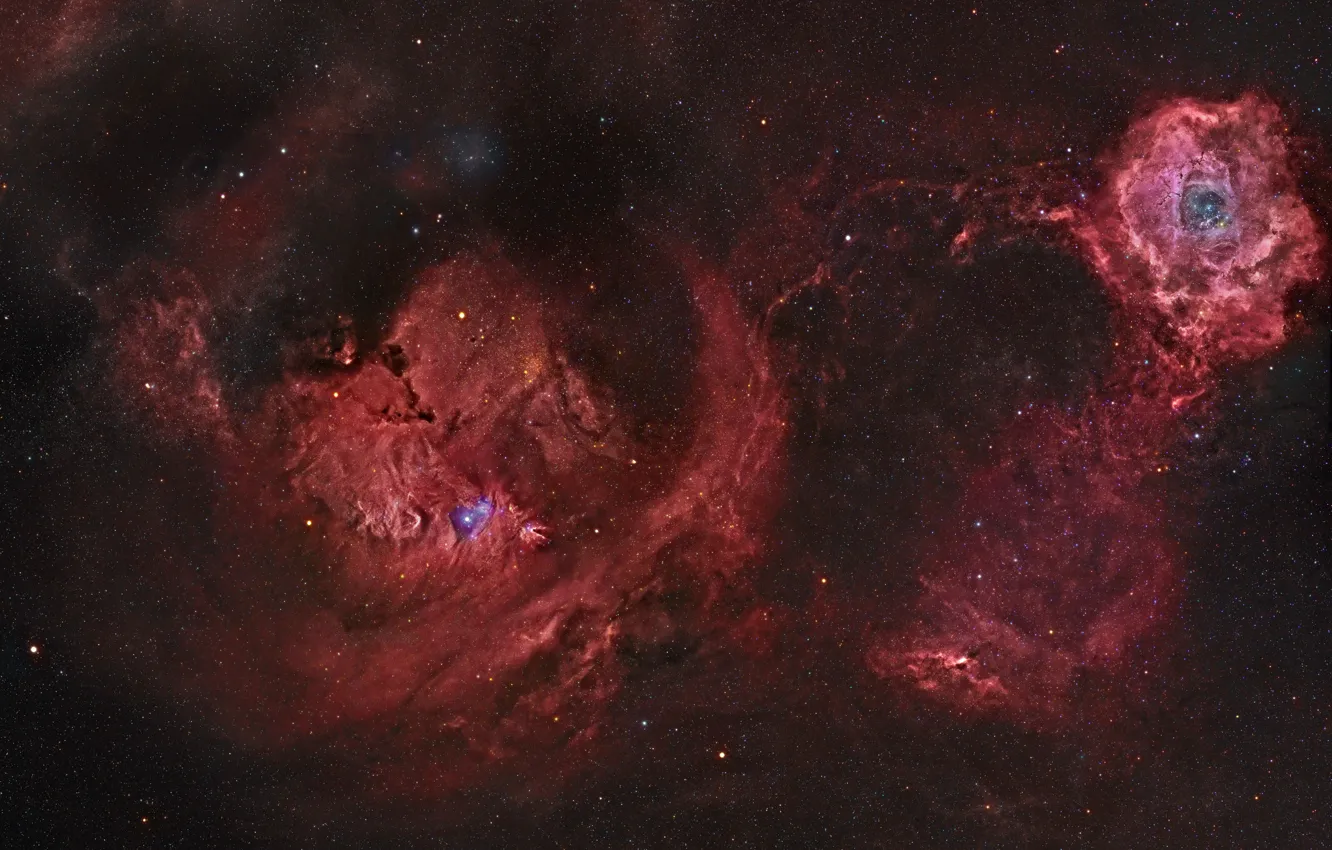 Photo wallpaper space, stars, galaxy