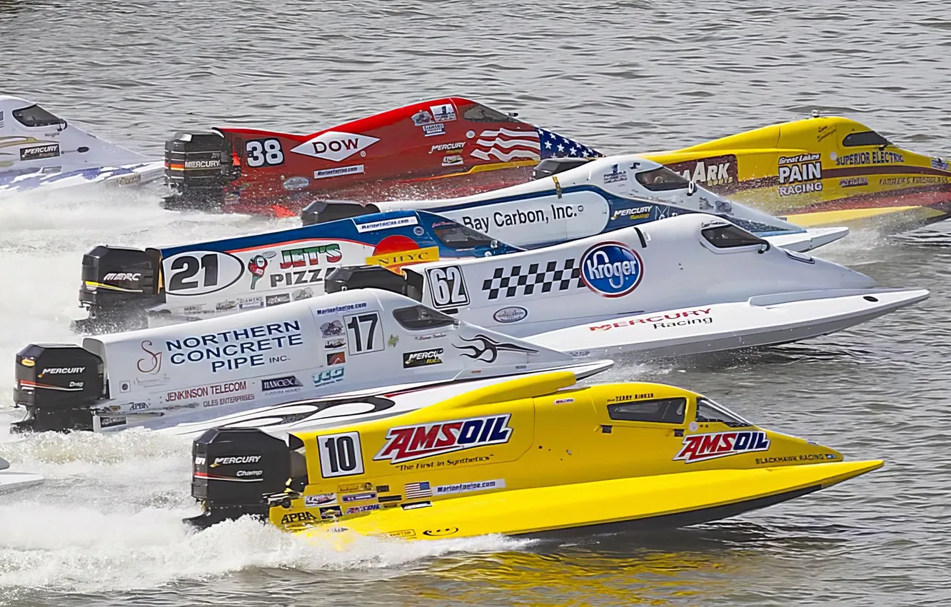 Photo wallpaper race, boat, speed
