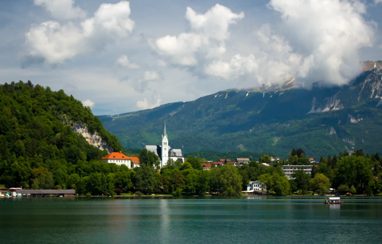 Photo wallpaper lake, Slovenia, Bled
