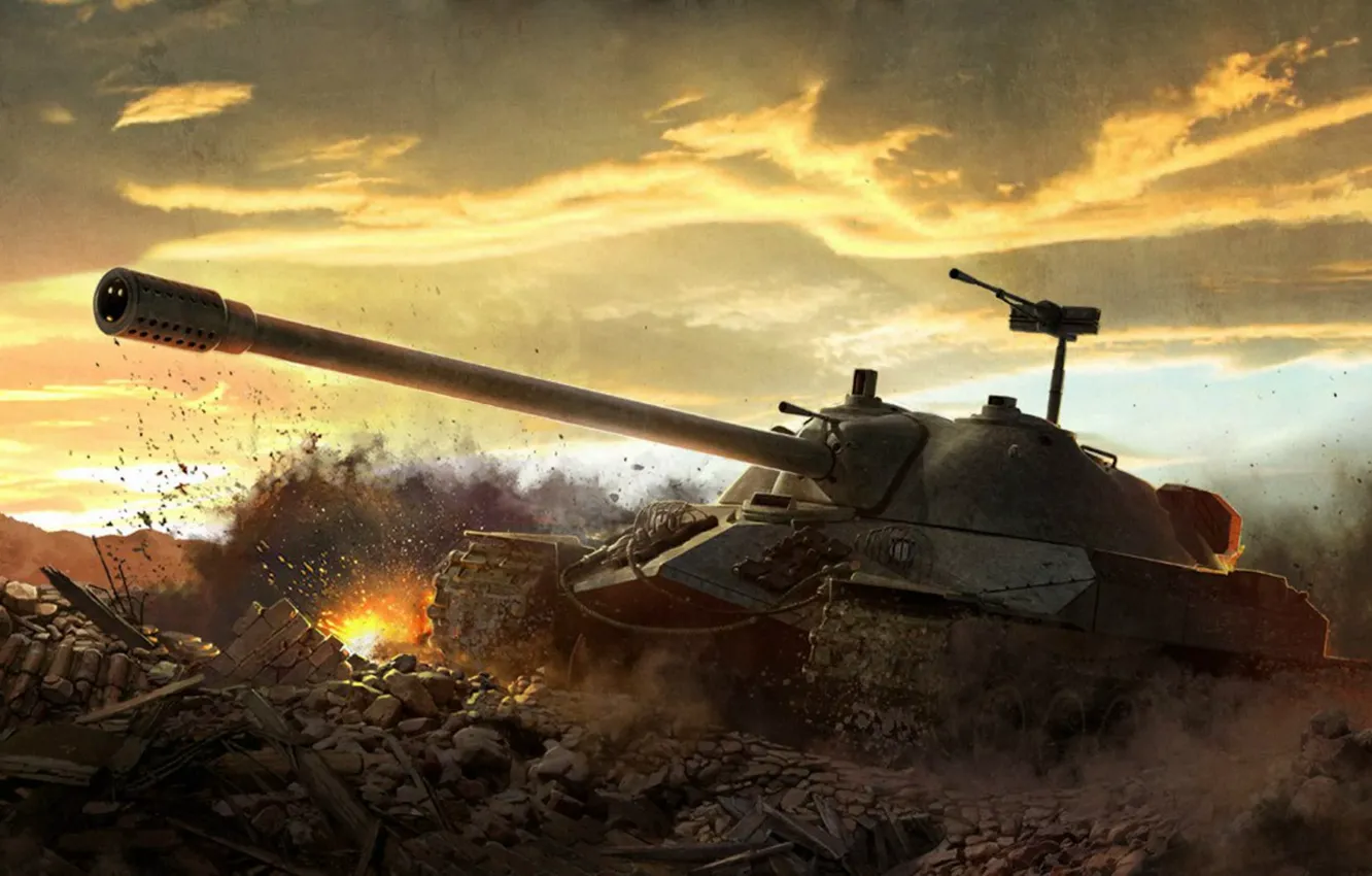Photo wallpaper World of tanks, WoT, Is-7, World of tanks