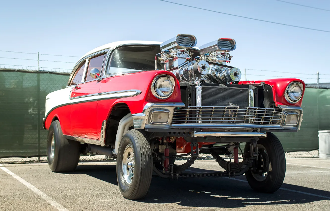 Photo wallpaper engine, Chevrolet, Chevy, the front, 1956