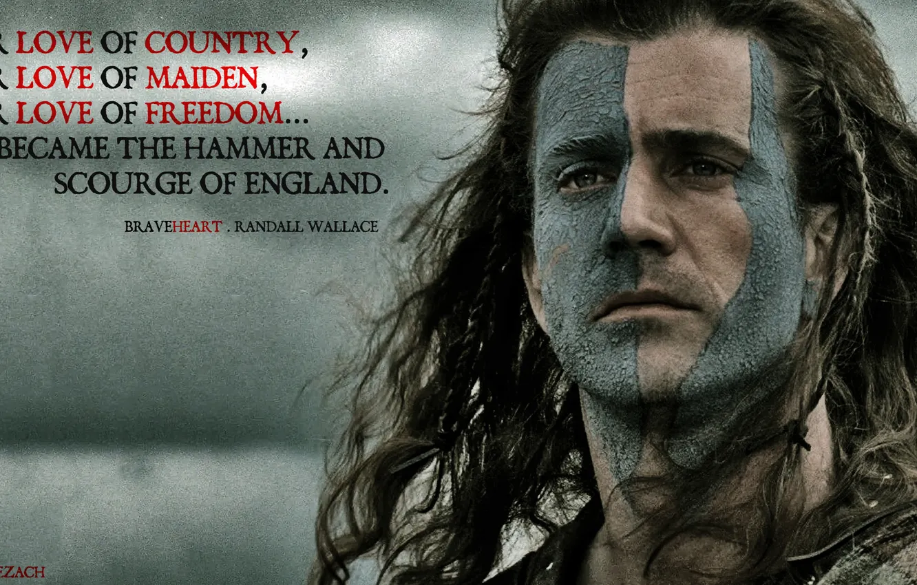 Photo wallpaper films, England, braveheart, Mellgibson, Randallwallace
