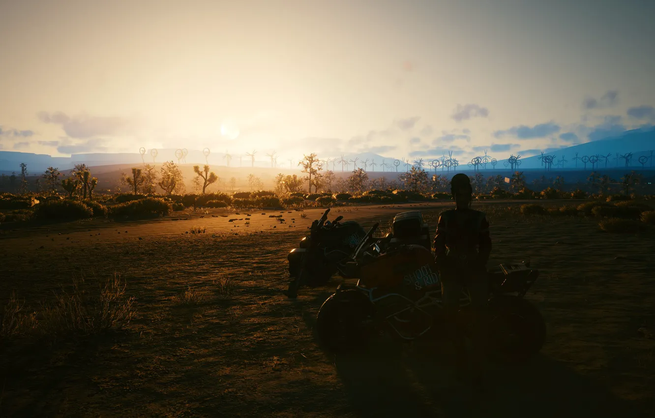 Photo wallpaper cyberpunk, games, night city, Cyberpunk 2077, game2020, Panam Palmer