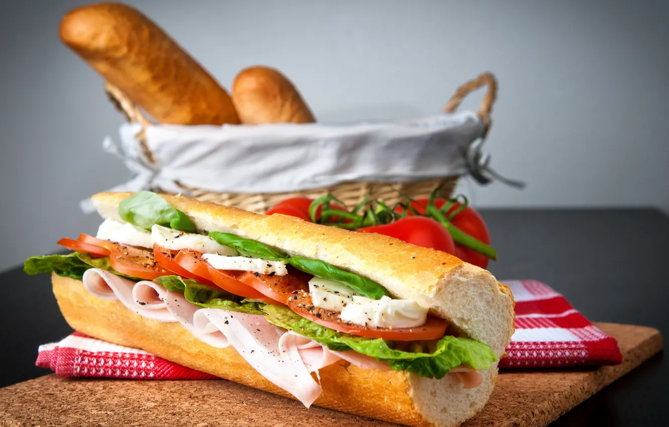Photo wallpaper food, bread, sandwich